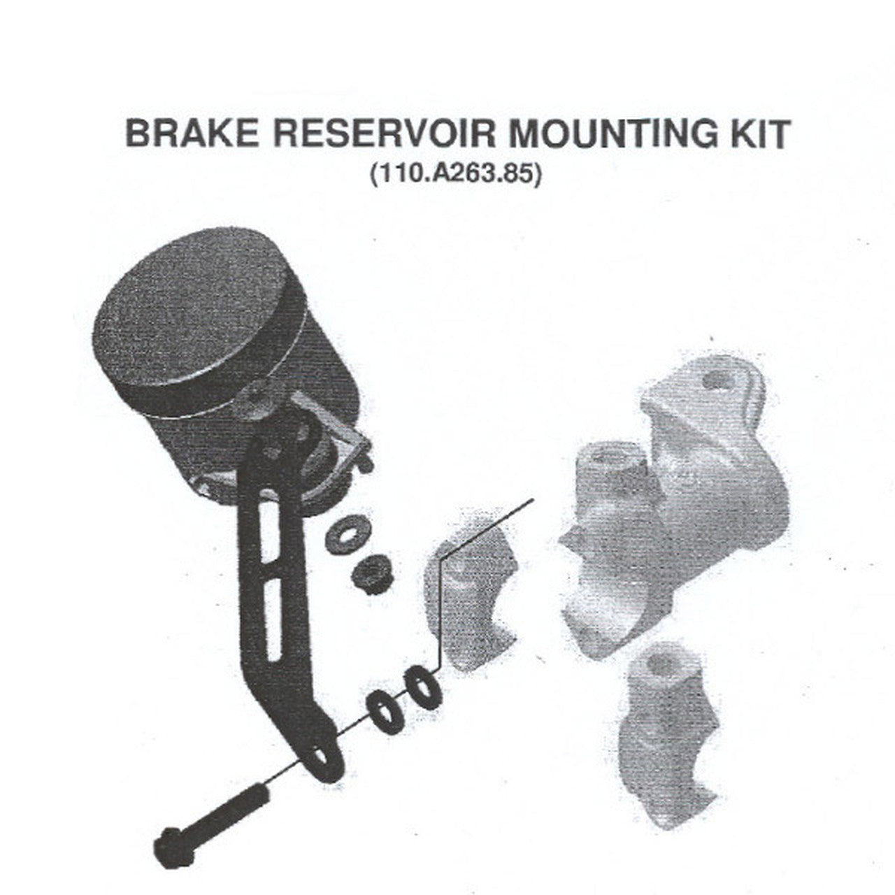 Brembo Brake Reservoir Mounting Kit for RCS and other Brembo Master Cylinders